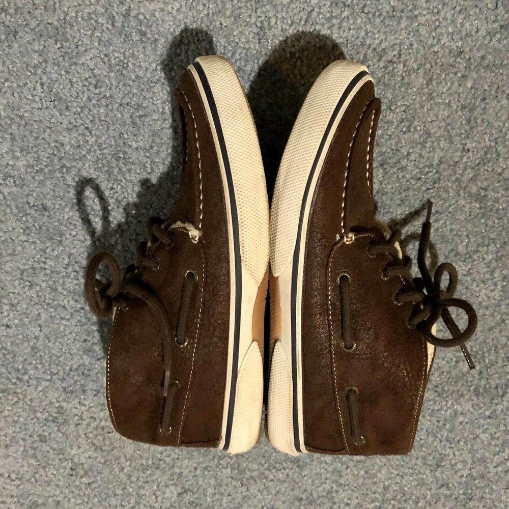 Sperry Top Sider Shoes 7 M High Top Faux Shearling Brown Lace Up Men’s - Picture 7 of 12